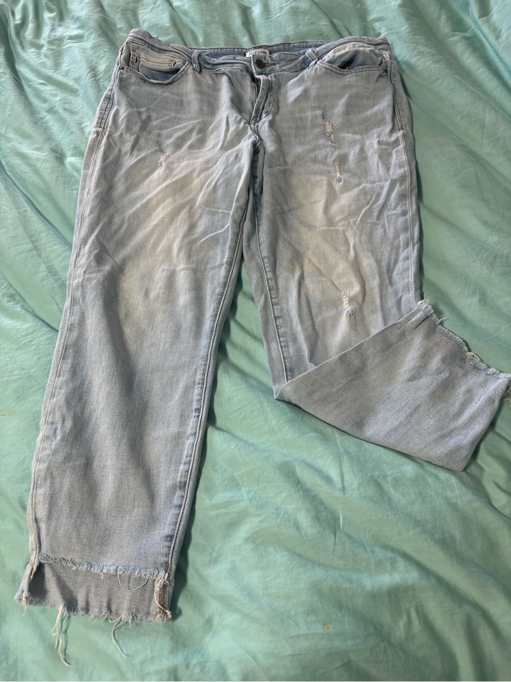 Dear John Light Blue Distressed Women’s Jeans - High Waisted Skinny size 32